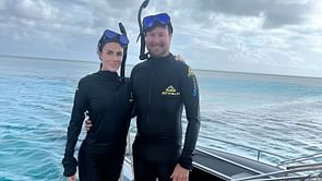 Kurt Busch’s girlfriend reacts to NASCAR star recreating Ross Chastain’s iconic Hail Melon move