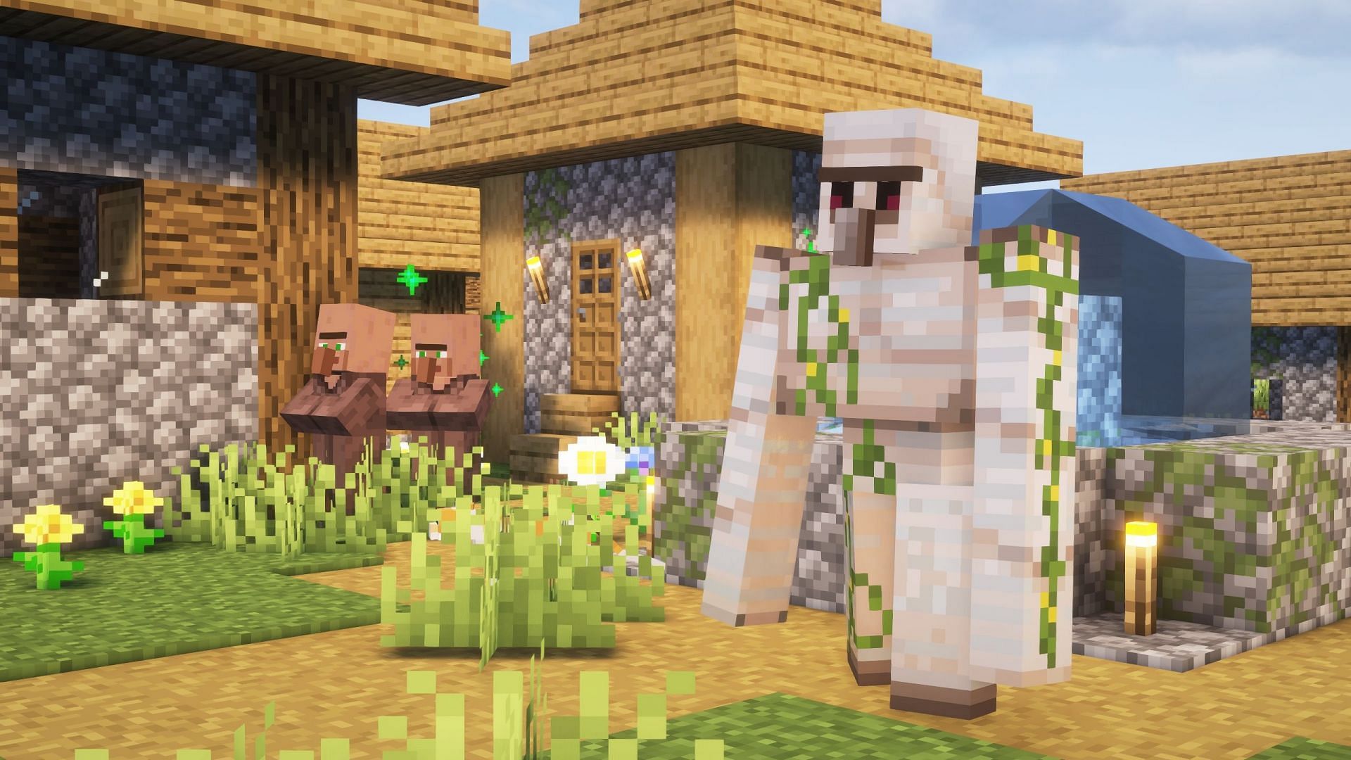 Villagers have the ability to spawn infinite iron golems (Image via Sportskeeda Gaming/Mojang Studios)