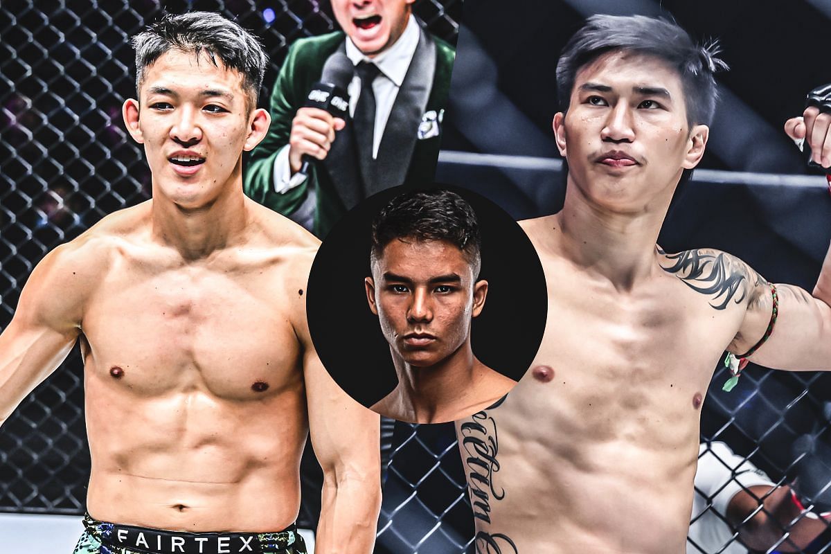 (From left) Masaaki Noiri, Johan Ghazali, Tawanchai PK Saenchai.