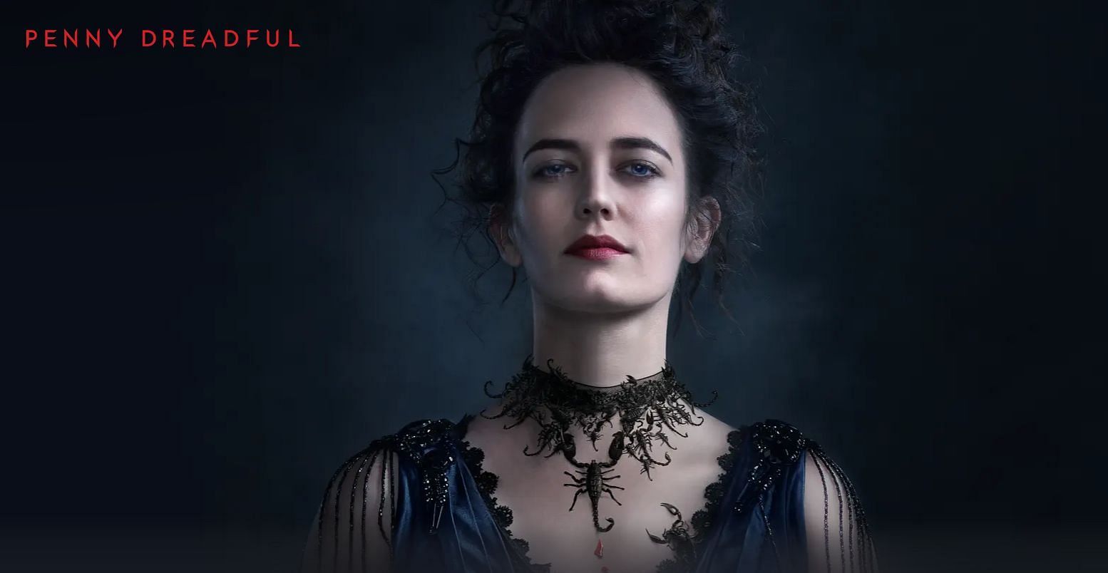 A poster for Penny Dreadful, which includes Dr. Frankenstein, Dorian Gray, and more iconic figures. (Image via Apple TV)