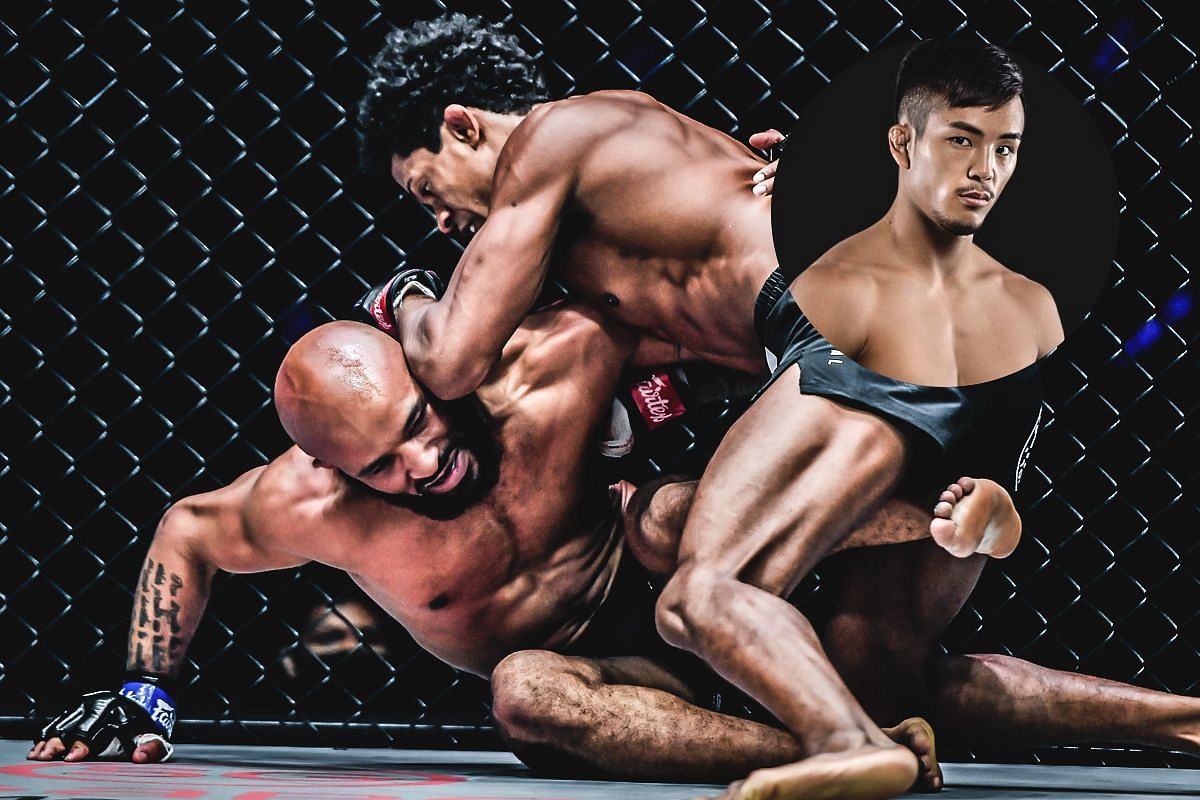 Yuya Wakamtsu (top right) praises Adriano Moraes for beating Demetrious Johnson | Photo by ONE Championship