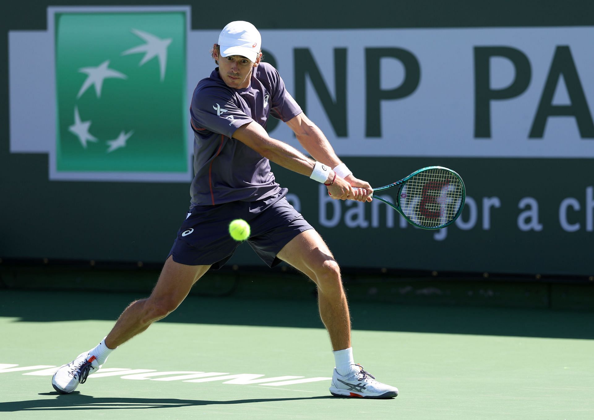 Alex de Minaur at the BNP Paribas Open 2025. (Photo: Getty)