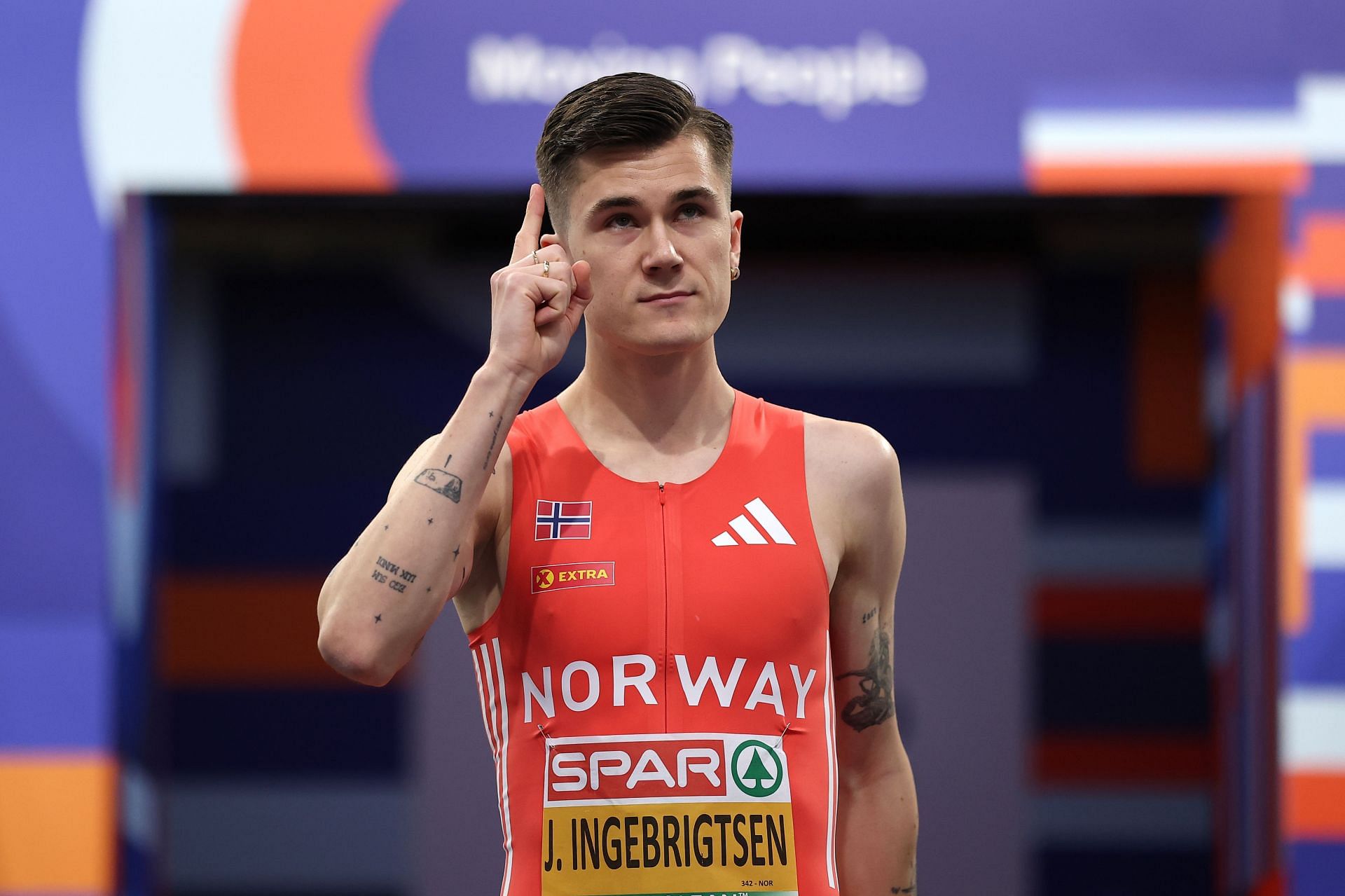 Ingebrigtsen at the European Athletics Indoor Championships - Source: Getty