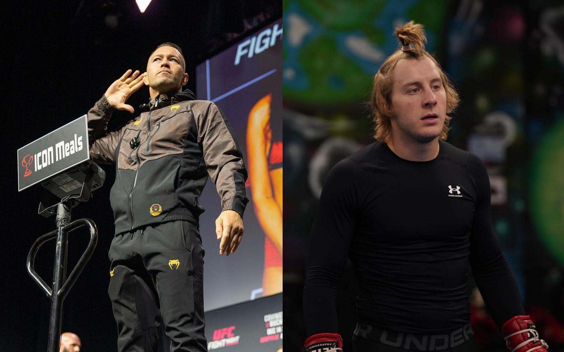 Following recent encounter with Paddy Pimblett (right), Colby Covington (left) struggling with his strong person, says ex-UFC star. [Images courtesy: @ufc and @theufcbaddy on Instagram]