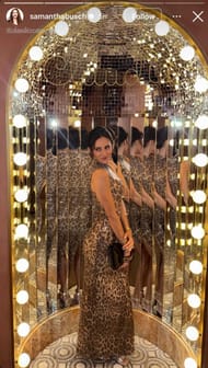 Screenshot from Samantha Busch's Instagram story