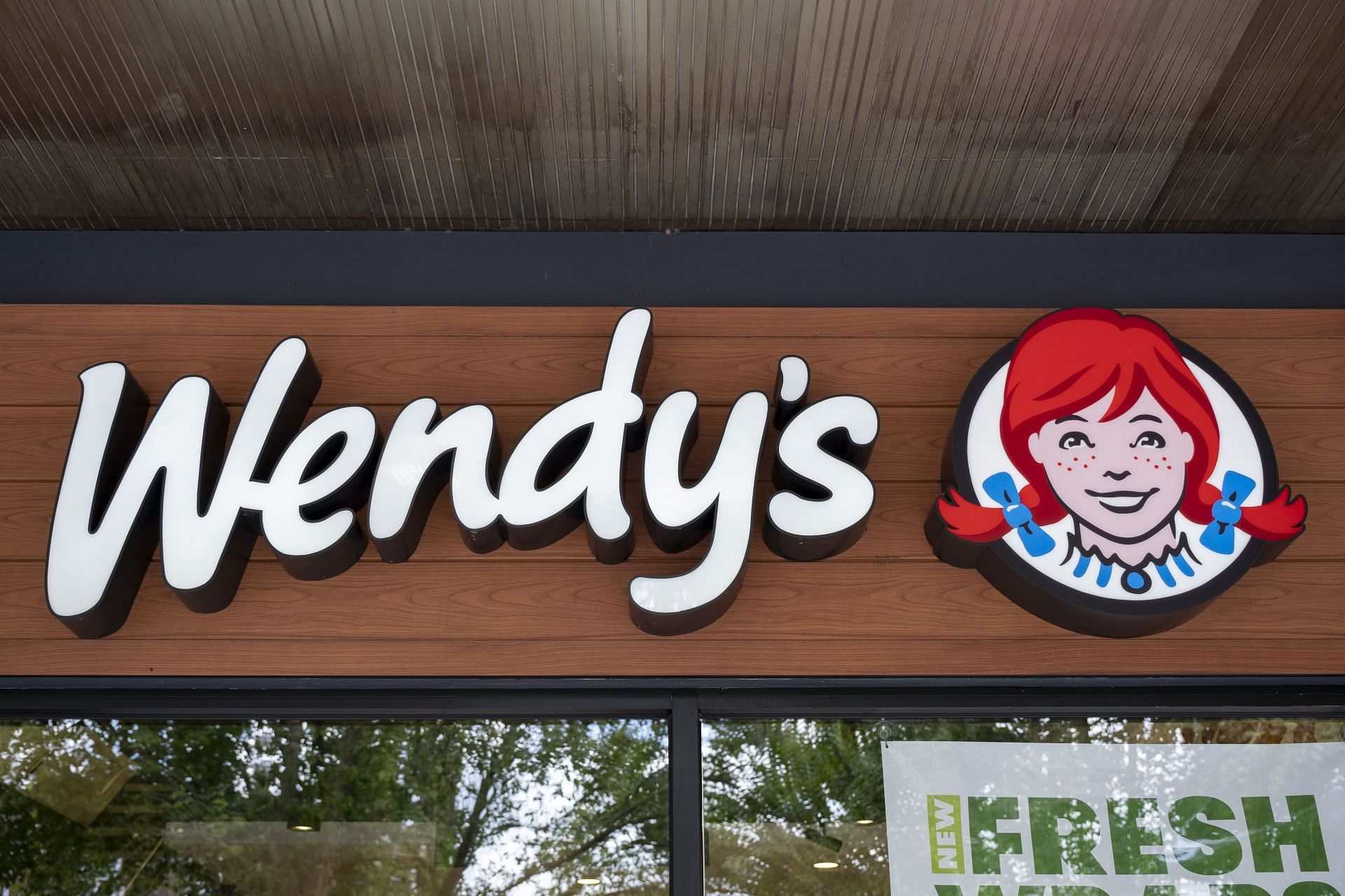 Sign For Fast Food Brand Wendy