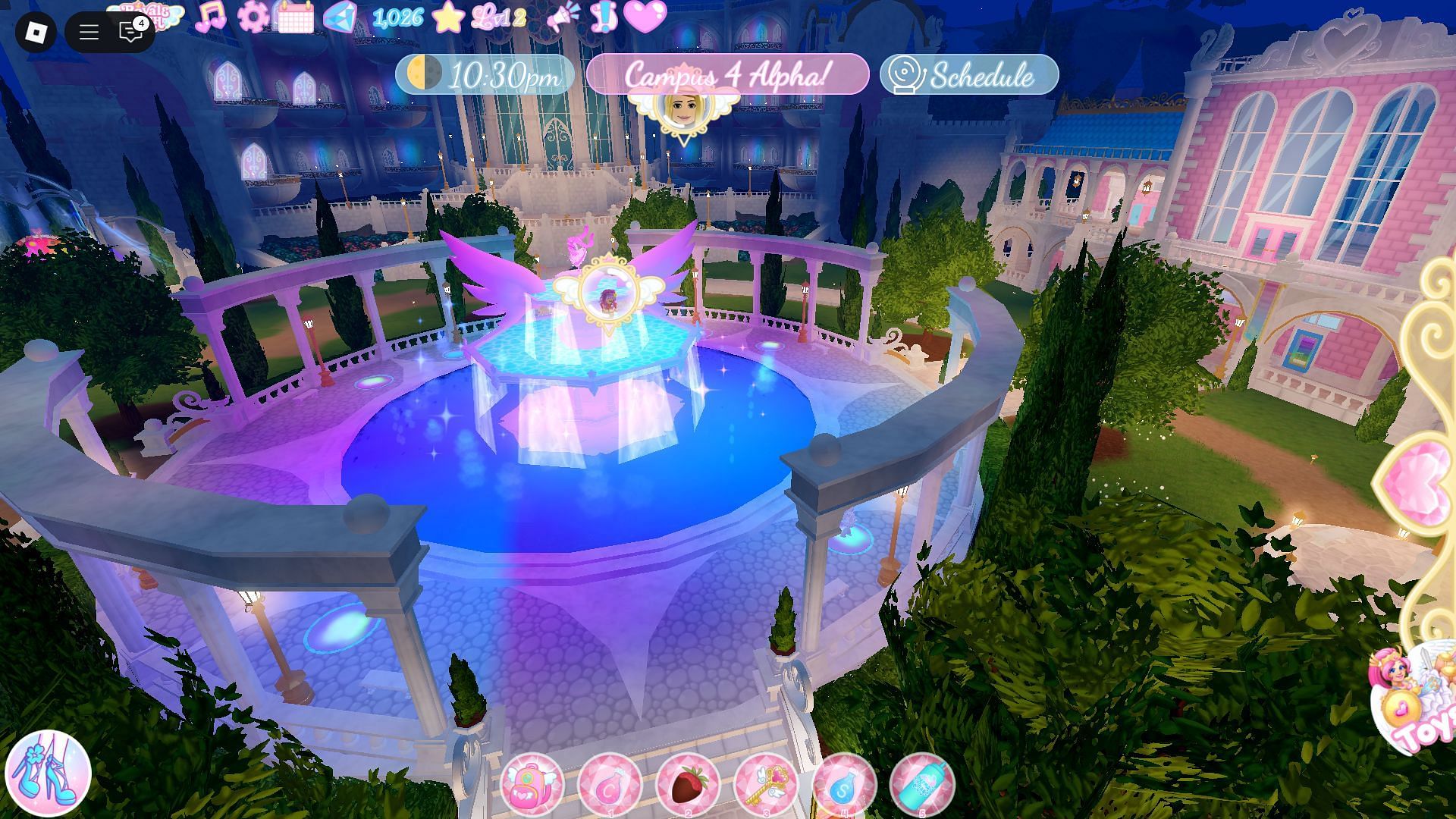 Make a wish in the Dream Fountain (Image via Roblox)