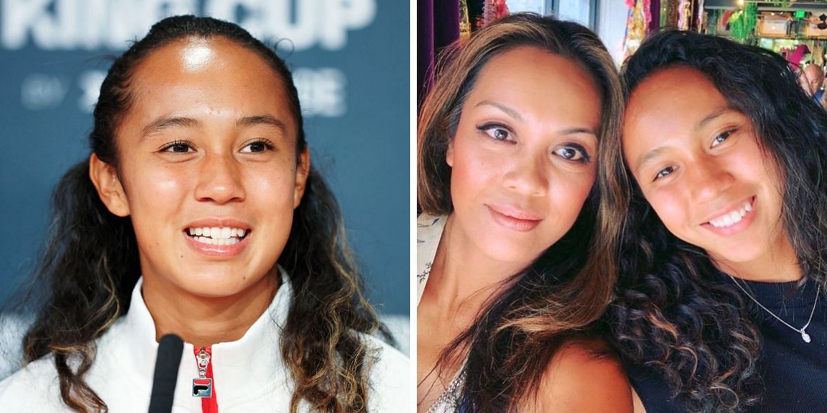 Leylah Fernandez (L) with her mother Irene Fernandez (R) [Image Source: Getty Images, Instagram/@leylahanniefernandez]