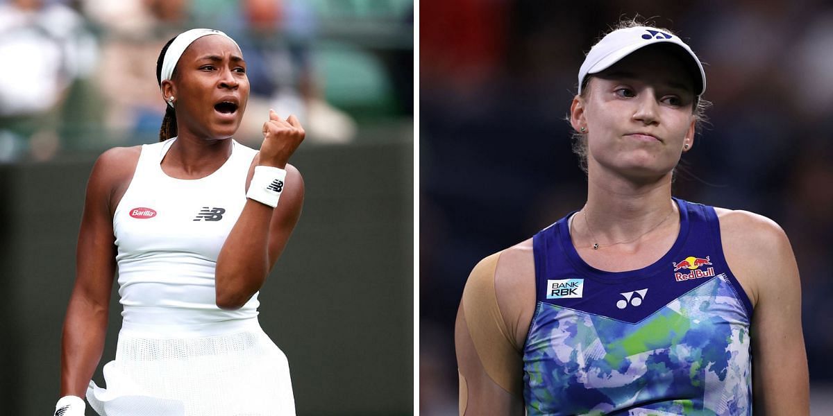 Gauff(L); Rybakina (R); Source: Getty