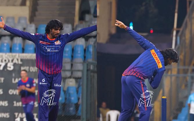 Tilak Varma shows off after dismissing Suryakumar Yadav during Mumbai Indians’ practice session ahead of IPL 2025 [Watch]