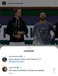 Nelly Korda makes fun of Sebastian Korda's social media post - Image source: Getty Images