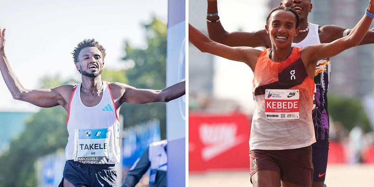  Takele Tadese and Sutume Kebede dominate the men