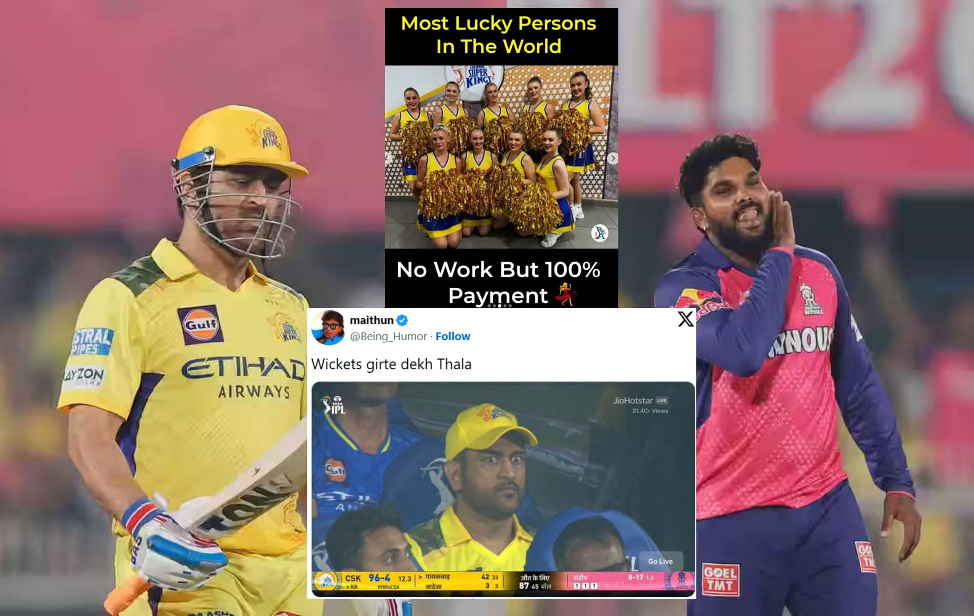 Fans react after CSK