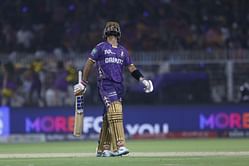 Ajinkya Rahane falls after scoring a 50 on captaincy debut for KKR against RCB in IPL 2025 opener