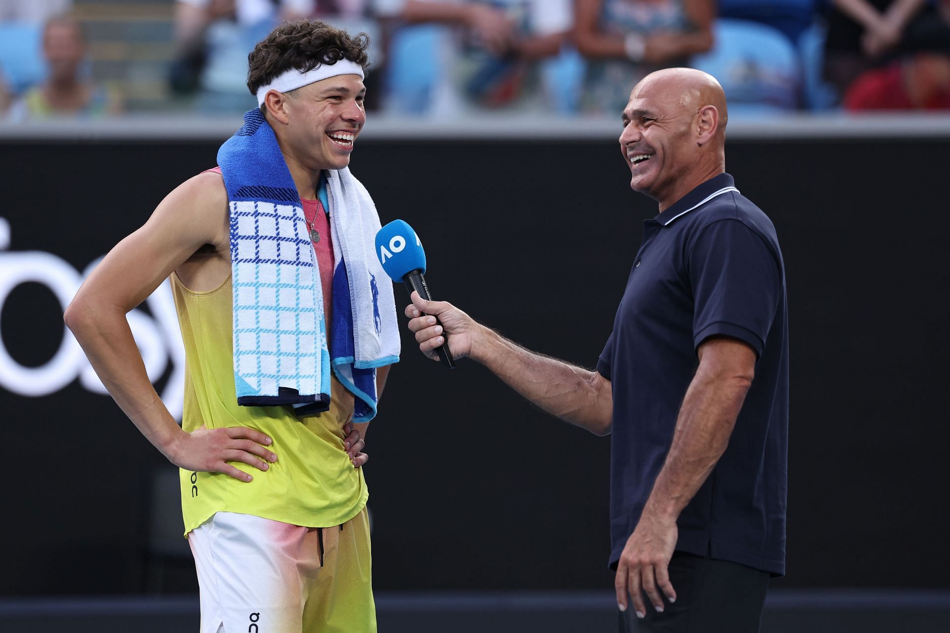 Ben Shelton at the 2025 Australian Open - Source: Getty