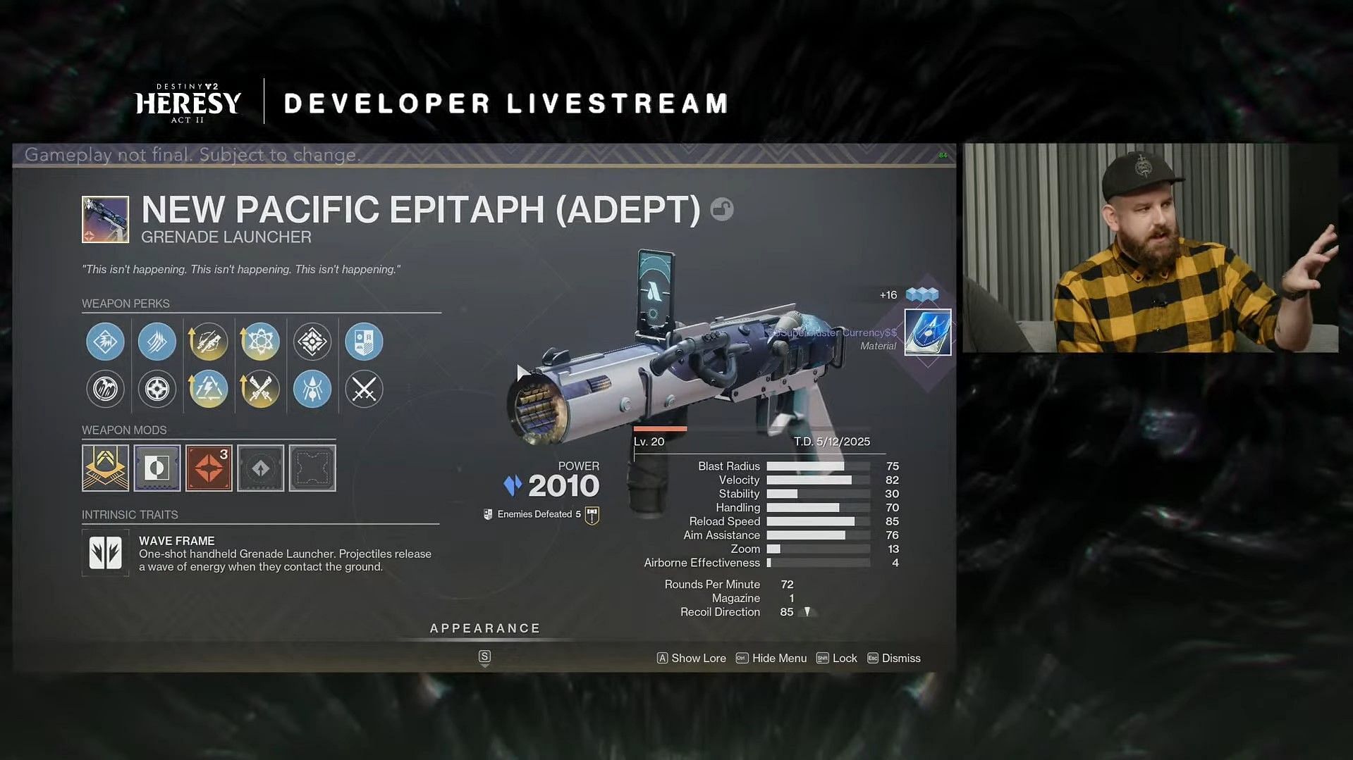 Adept weapon from Destiny 2 Rite of the Nine (Image via Bungie)