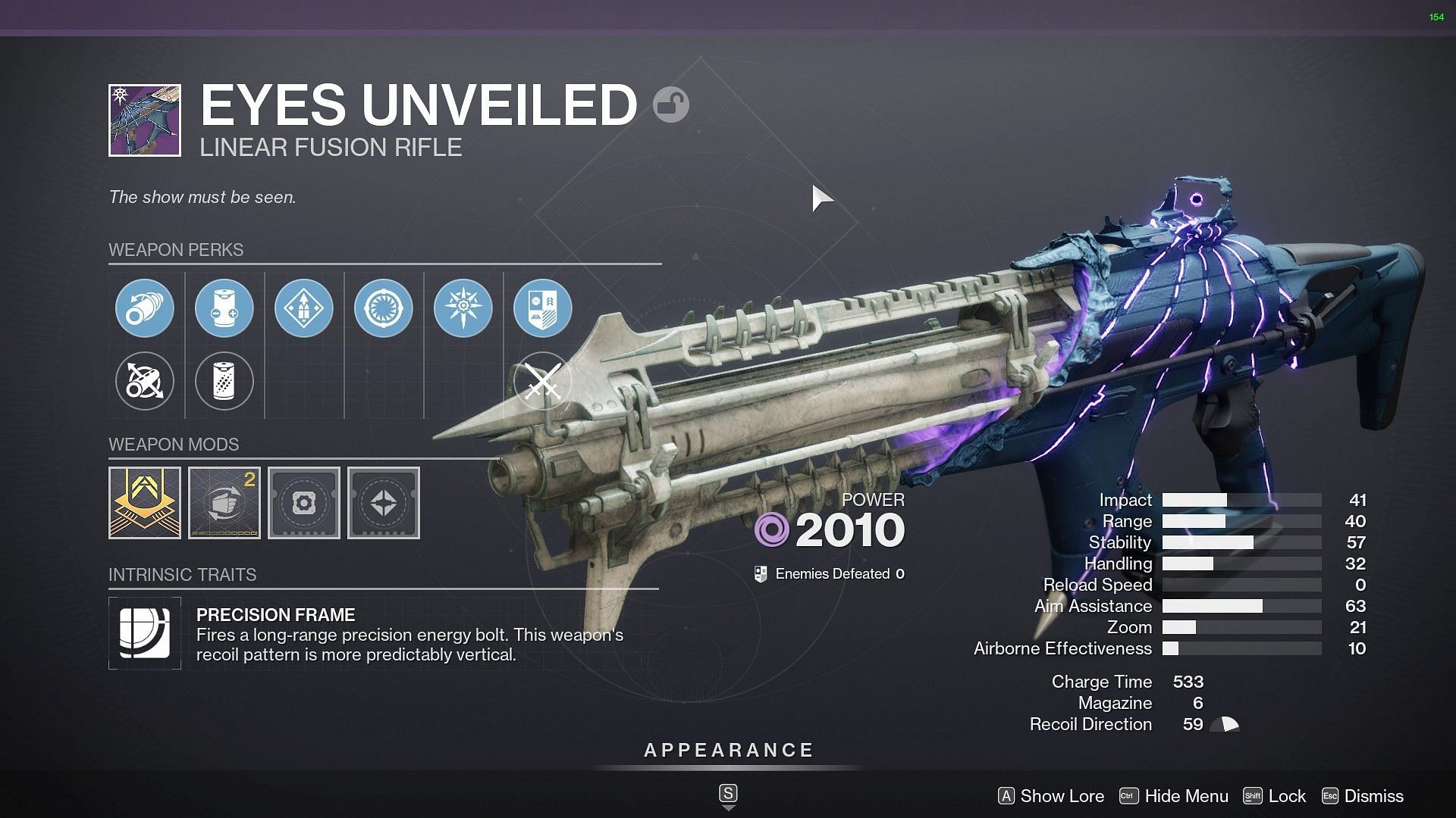 Eyes Unveiled in Destiny 2 (Image via Bungie)