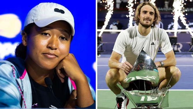 Naomi Osaka drops 4-word reaction to Stefanos Tsitsipas joking about his maiden ATP 500 win at Dubai