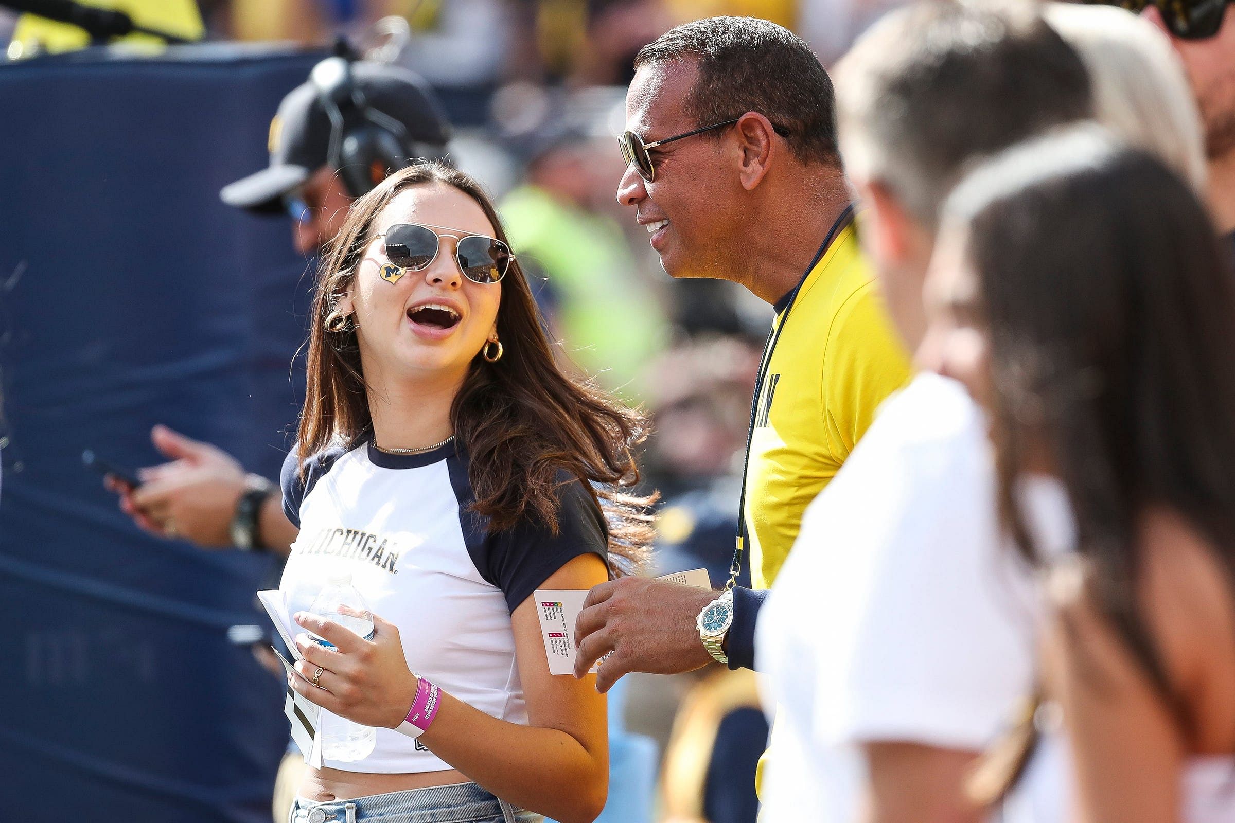 Alex Rodriguez with his eldest daughter Natasha - Source: Imagn