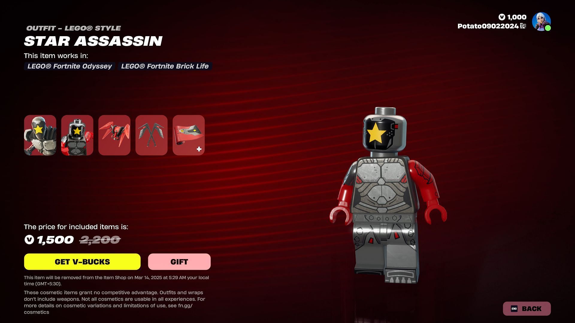 Star Assassin will remain listed until March 13, 2025 (Image via Epic Games)