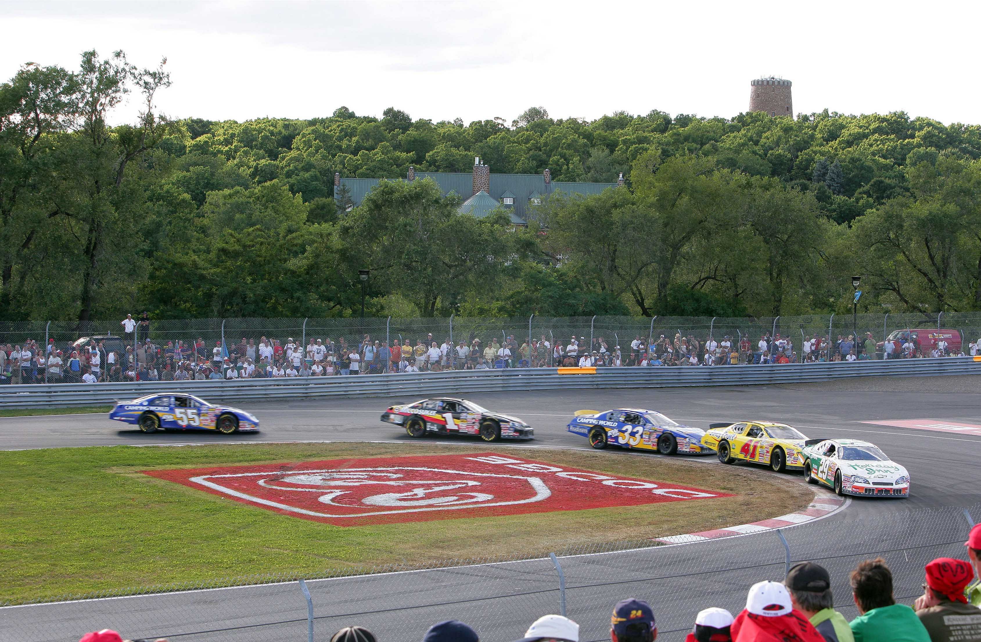 Busch Series drivers race in the first ever NASCAR event in Canada during the NAPA Auto Parts 200 at the Circuit Gilles Villeneuve in Montreal, QC. (Source: Imagn)