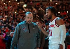 "Just gotta keep playin'": Tom Thibodeau makes his feelings clear about resting players after Jalen Brunson suffers sprained ankle in loss to Lakers