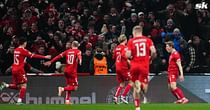 Rasmus Hojlund hits the Cristiano Ronaldo 'Siu' celebration after scoring against Portugal in Nations League Q/F