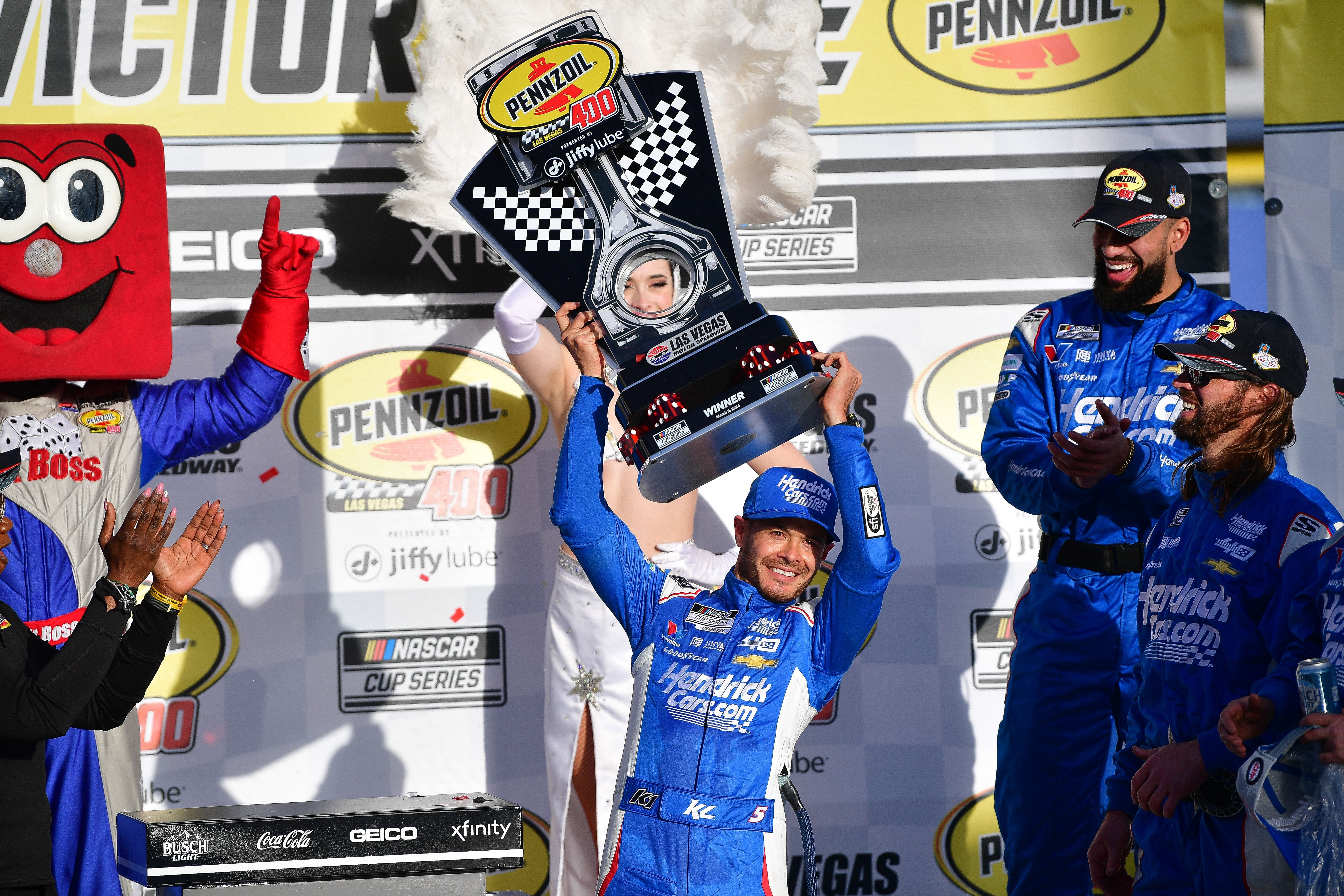 Kyle Larson won the 2024 Pennzoil 400 - Source: Imagn