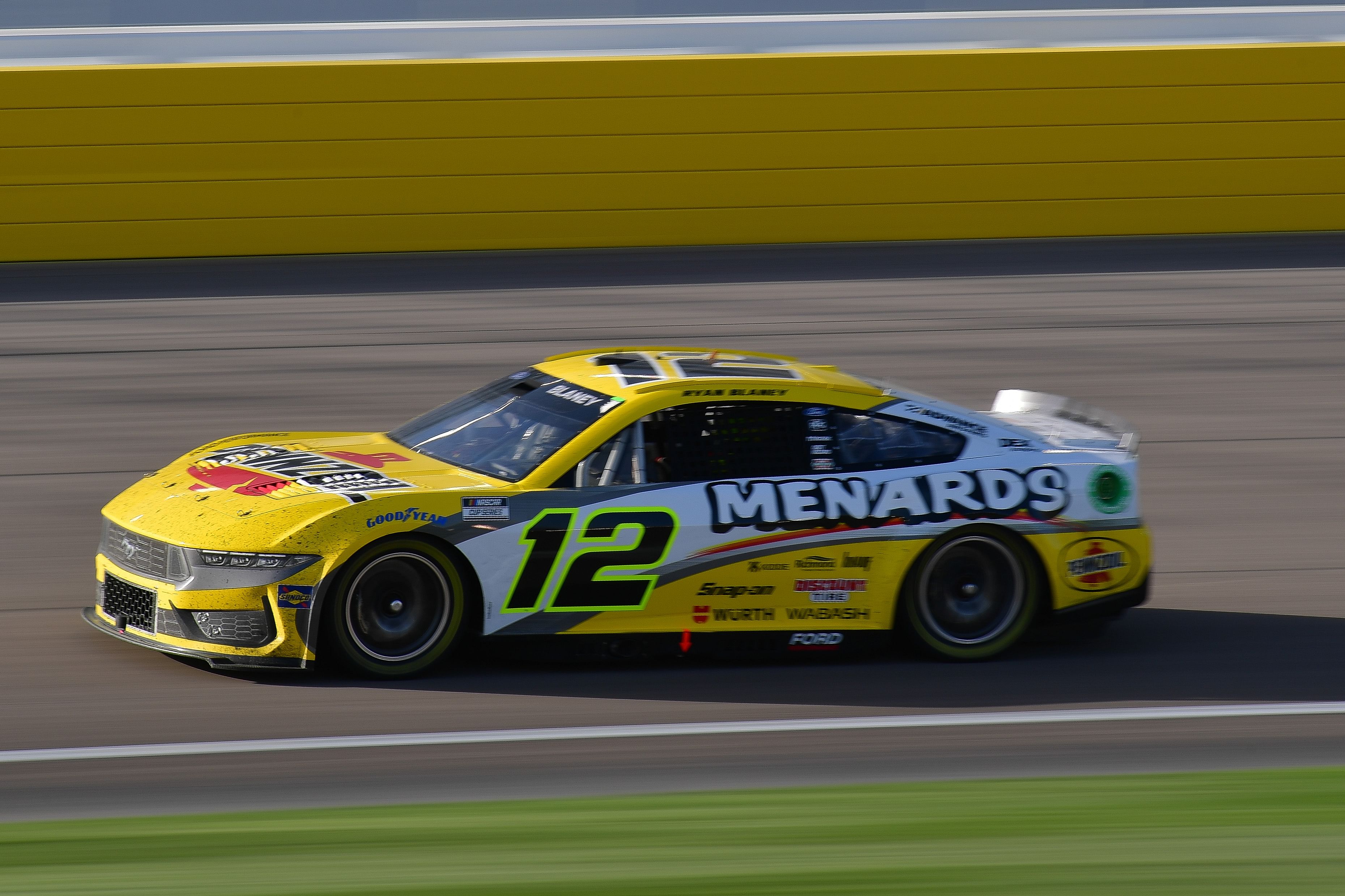 NASCAR Cup Series driver Ryan Blaney (12) during the Pennzoil 400 at Las Vegas Motor Speedway, March 3rd 2024 - Source: Imagn