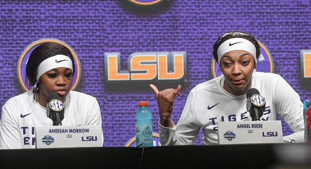 Angel Reese reacted to former LSU teammate Aneesah Morrow