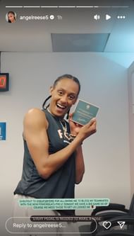 Angel Reese's IG story