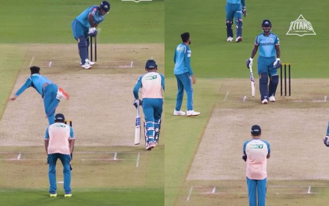 GT's ₹12.25 crore signing breathes fire with the ball during practice ahead of IPL 2025 [Watch]