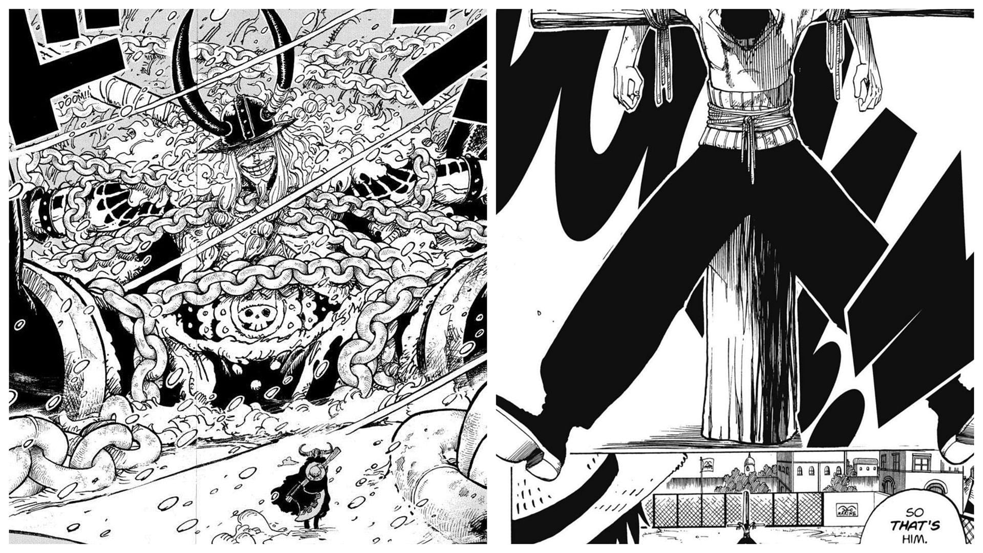 One Piece traced some striking parallels between Loki and Zoro (Image via Shueisha)