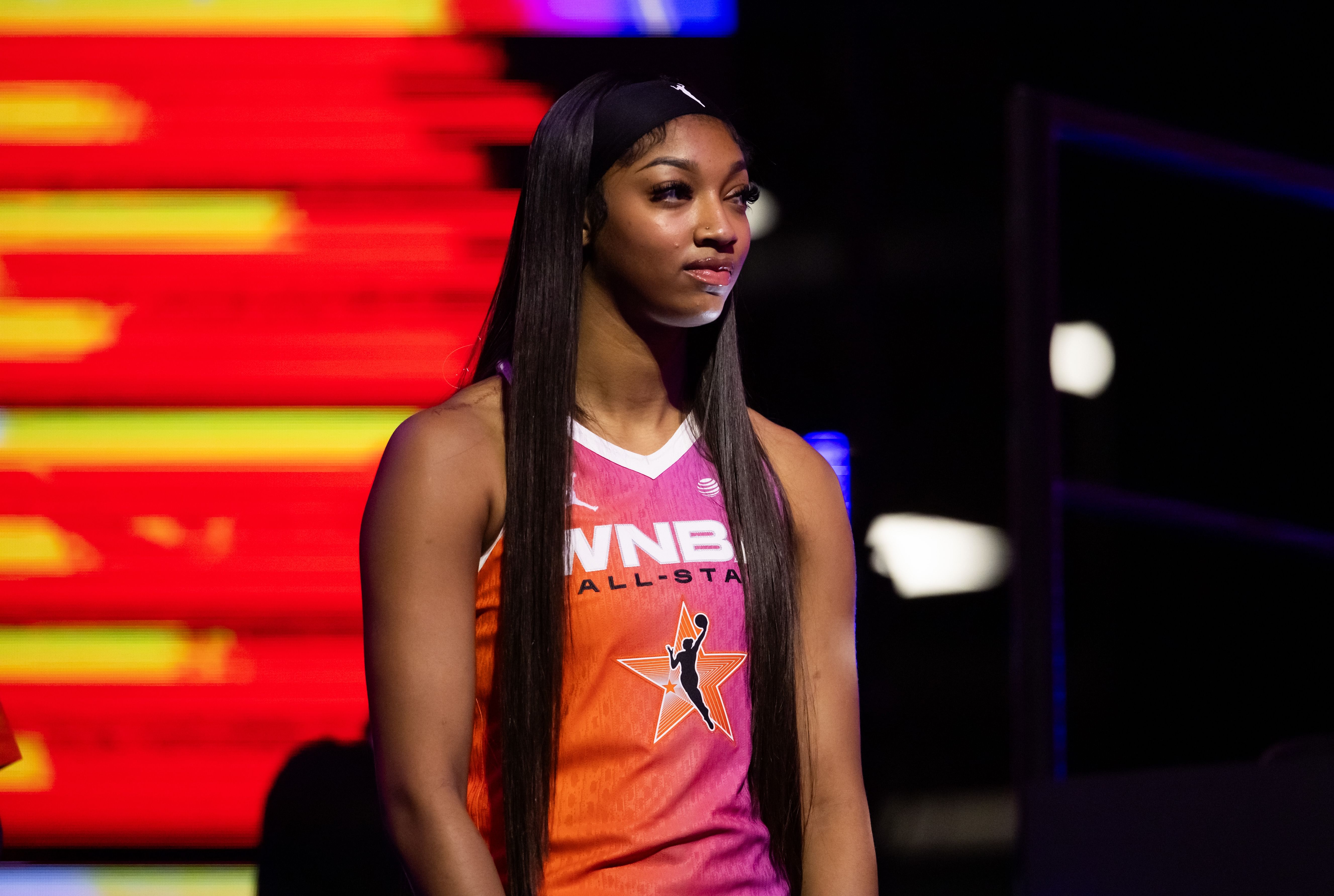 Chicago Sky player Angel Reese during the WNBA All Star Game at Footprint Center. Photo Credit: Imagn