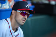 O ex -slugger de Atlanta Braves Adam Duvall (foto via Imagn)