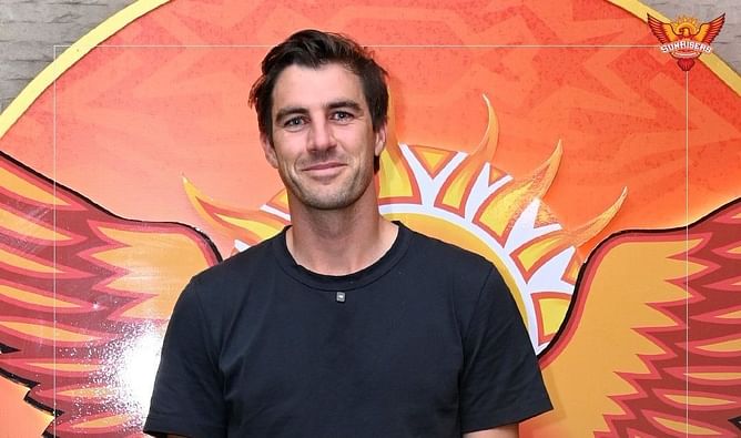 Pat Cummins recreates iconic 'silence' celebration as he joins SRH franchise ahead of IPL 2025 [Watch]