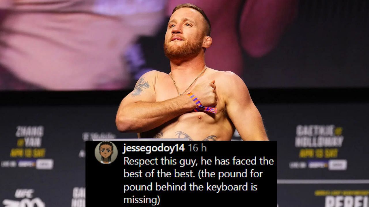 Fans show respect to Justin Gaethje