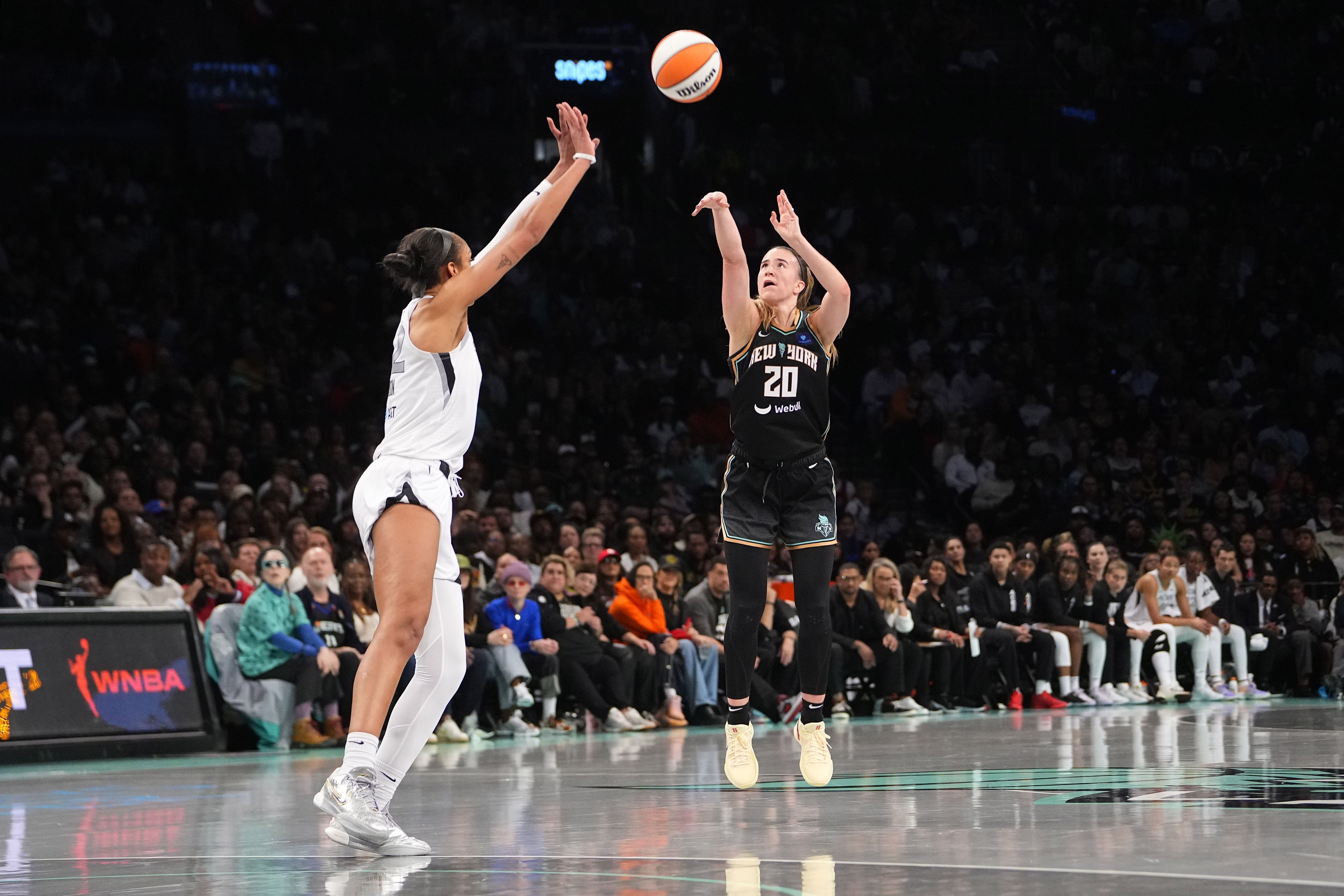 Sabrina Ionescu likes the idea of having a 4-point shot in the WNBA. (Photo: IMAGN)