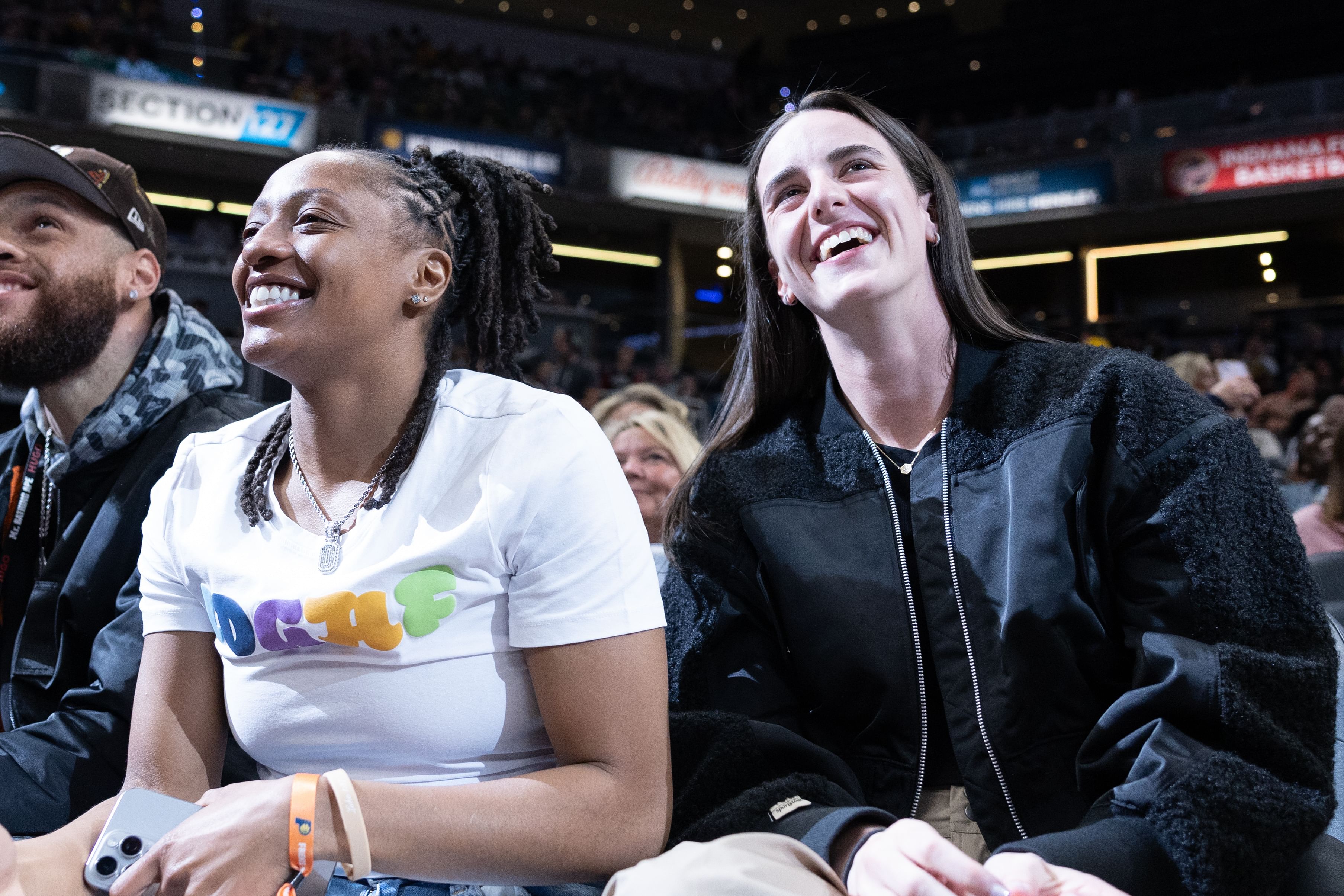 WNBA fans were excited to see Kelsey Mitchell and Caitlin Clark working out together (Image credit: Imagn)