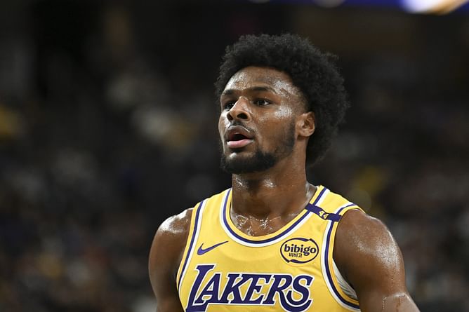 Bronny James delivers hilarious 3-word clapback to heckler as Lakers courtside clip goes viral