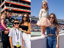 Kyle Busch's spouse Samantha joins the "We listen but we don't judge" trend as daughter Lennix wanders in game zone with an empty card
