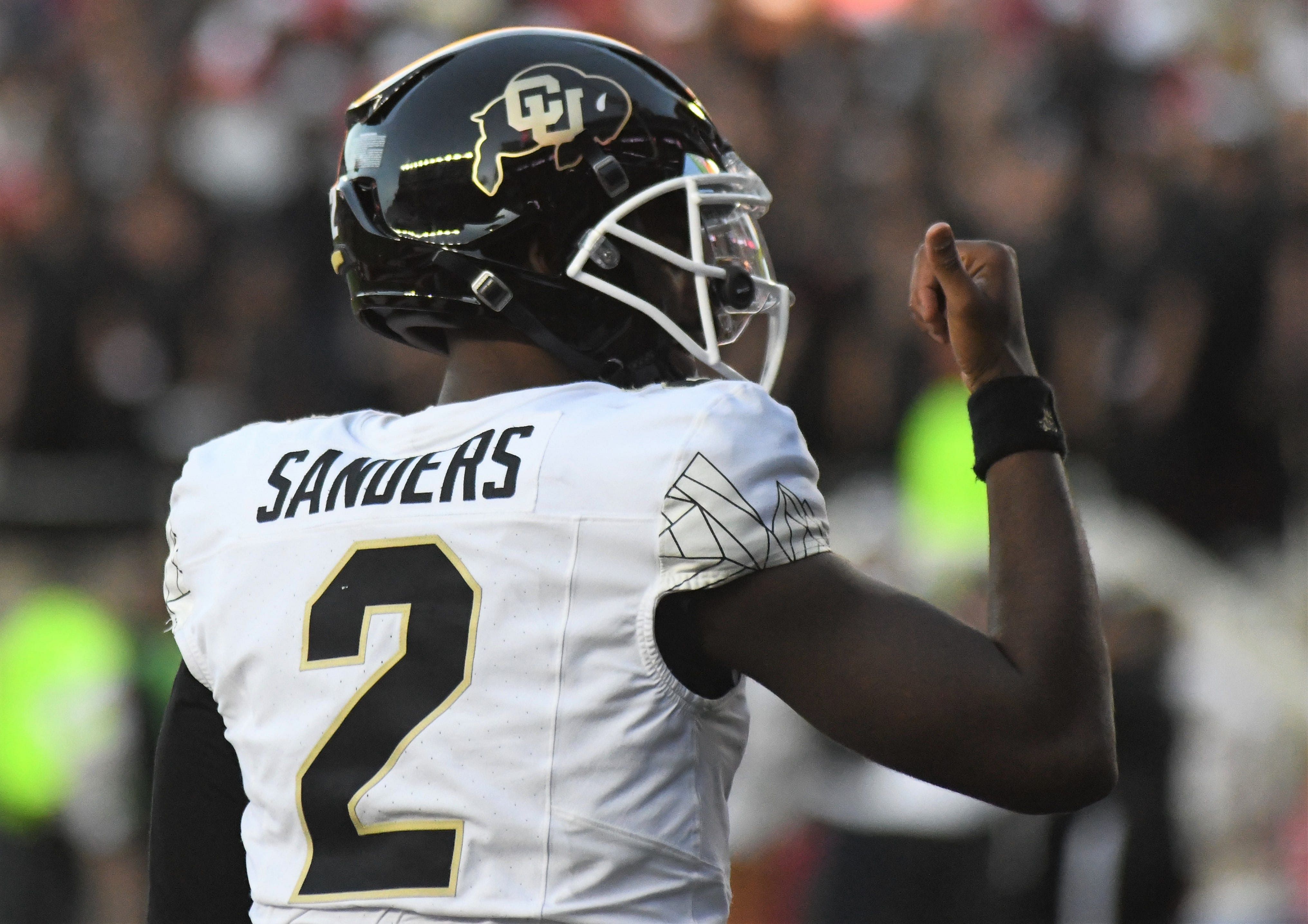 Shedeur Sanders gestures after a touchdown - Source: Imagn