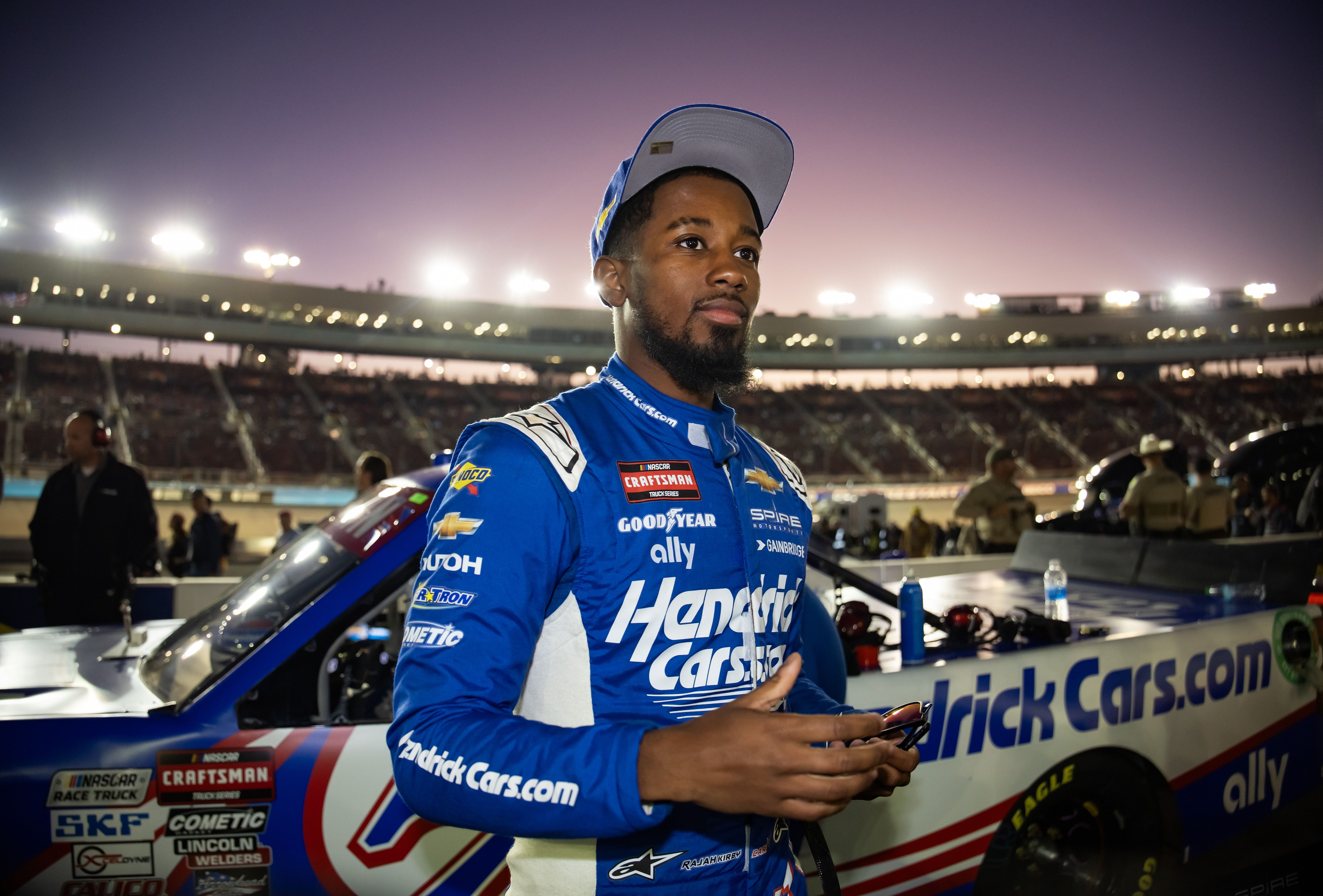 Rajah Caruth during the NASCAR Truck Series championship race at Phoenix Raceway (Source: Imagn)