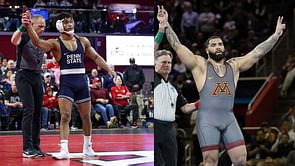 Big 10 Wrestling Championships Day 1 Standings: Carter Starocci's Penn State dominate the charts