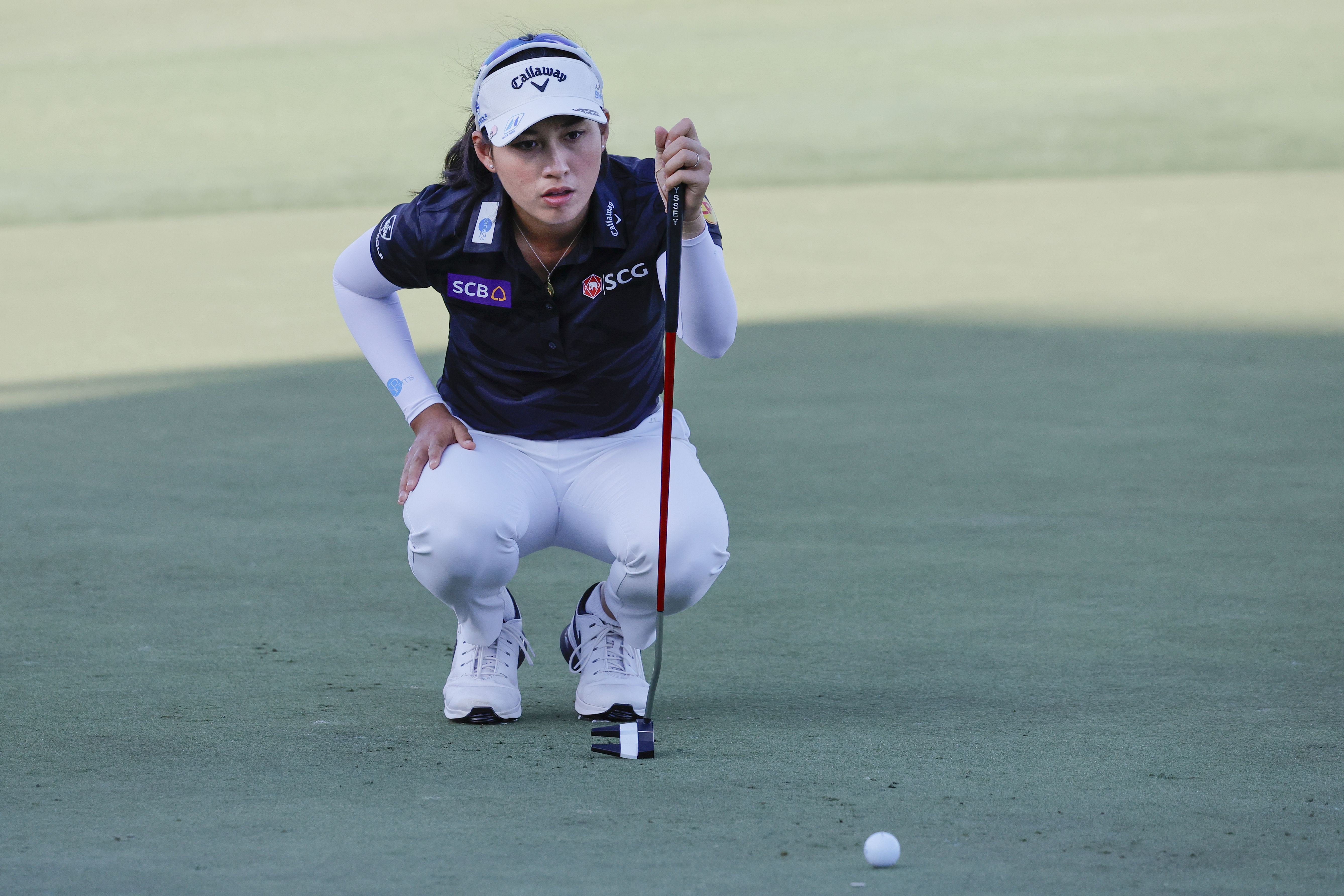 Jeeno Thitikul is in second at the Blue Bay LPGA (Image via Imagn)