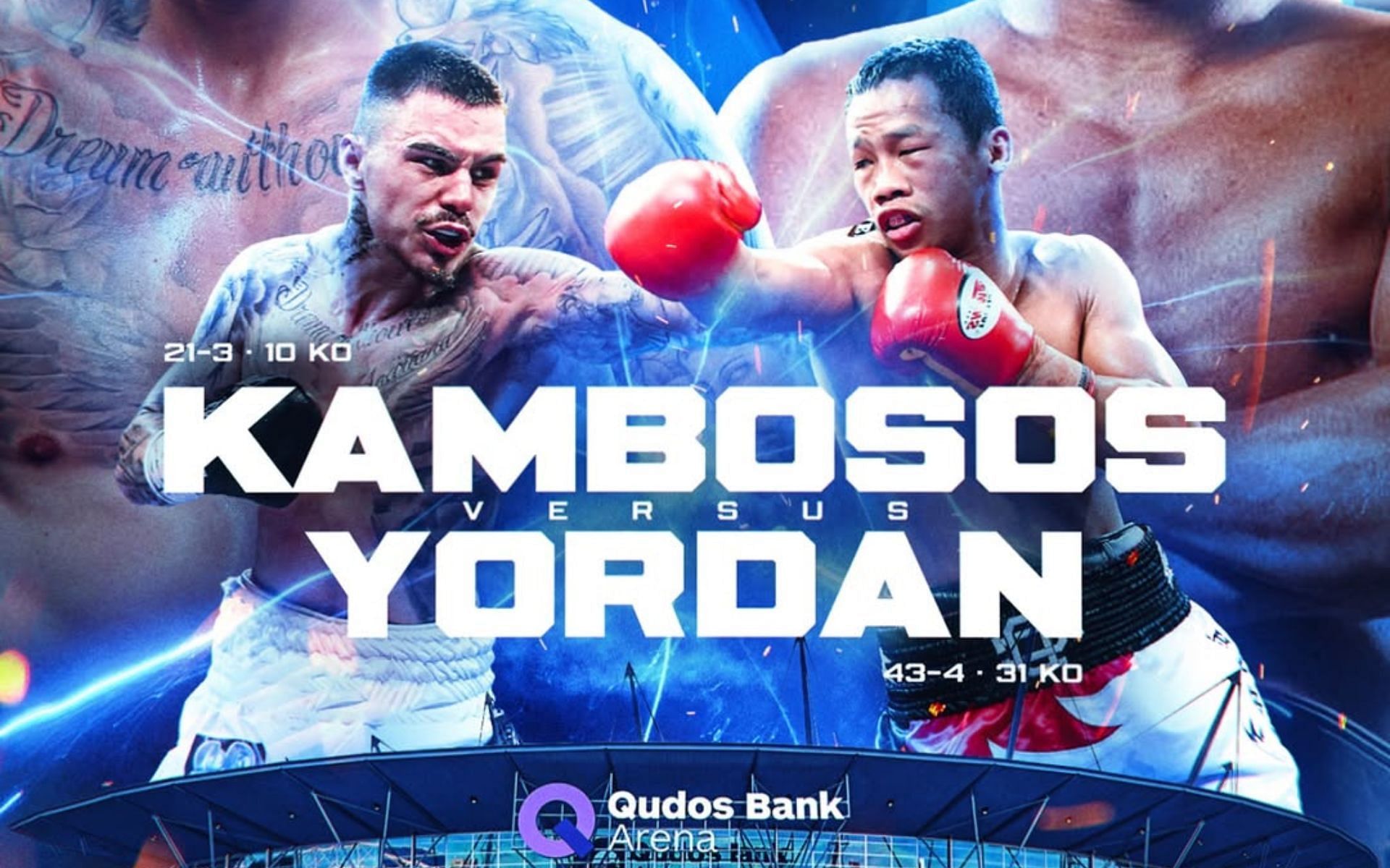 George Kambosos Jr. (left) is set to clash against Daud Yordan (right) in Sydney, Australia [Image courtesy: @georgekambososjr on Instagram]