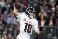 Kirk Cousins during Atlanta Falcons at Las Vegas Raiders - Source: Imagn