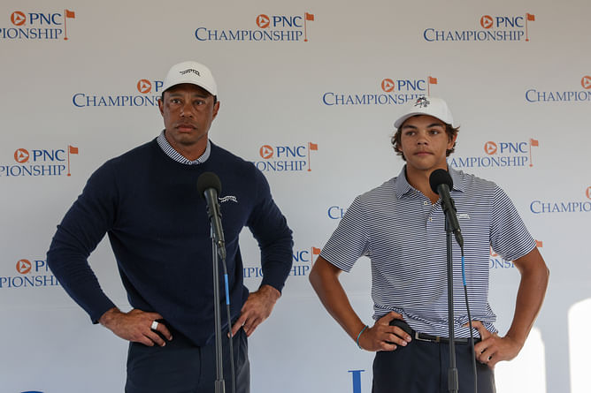 "One of our security guards carried me out": When Charlie Woods shared his first memory of Tiger Woods' win