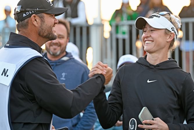 "Because I voted for him" - Lydia Ko playfully takes credit for her bagman's 'Caddie of the Year' award