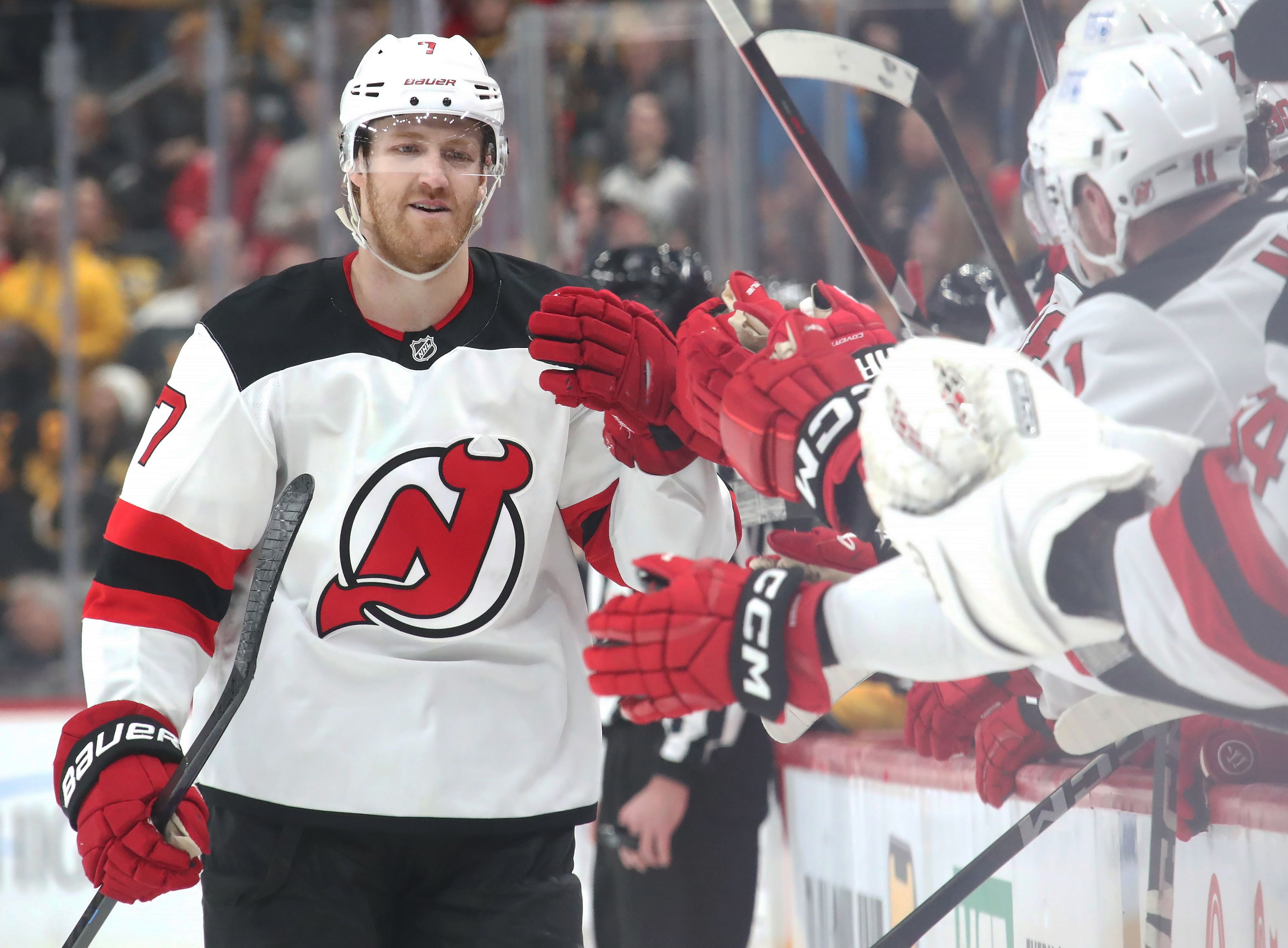 The Devils lost Dougie Hamilton for the season (Imagn)